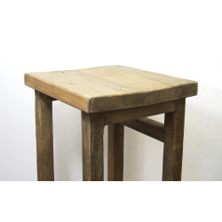 Stołek z drewna egzotycznego Stolik Taboret vintage 70cm